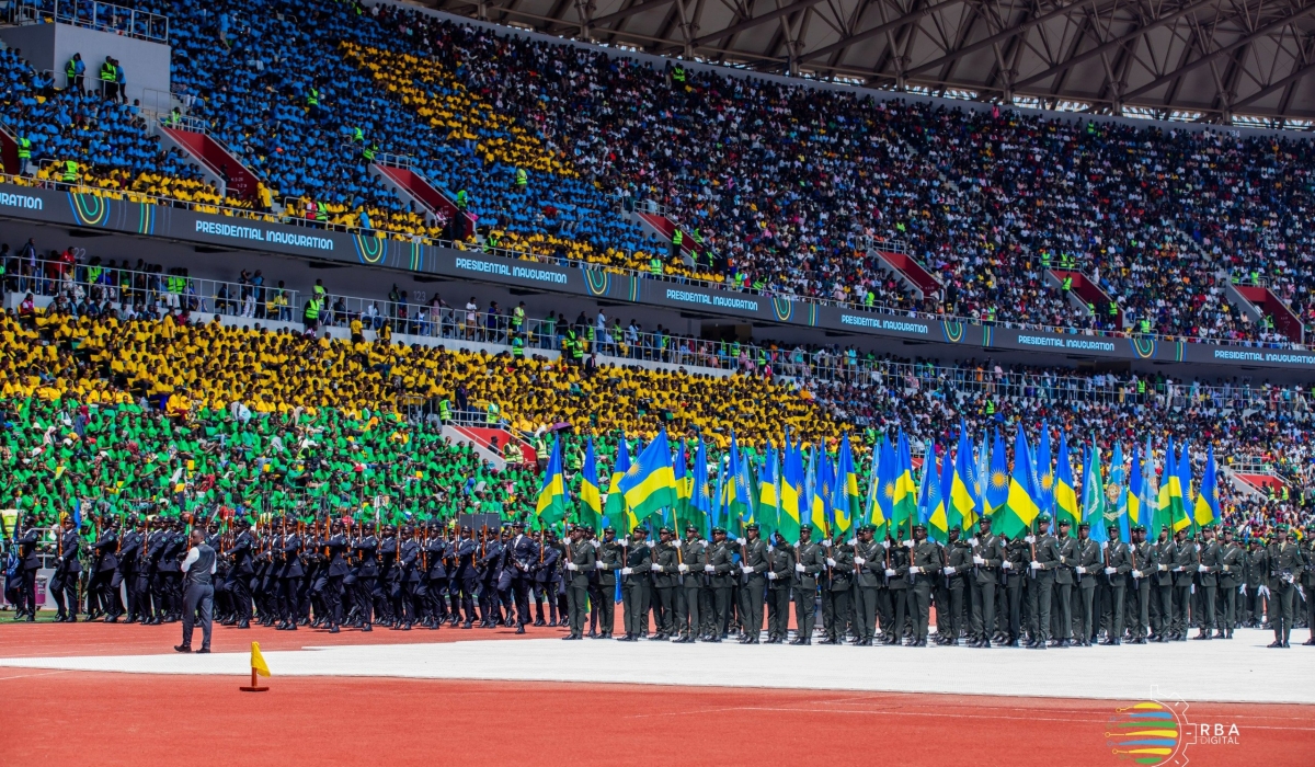 The Presidential Inauguration will be held at 45,000-seat Amahoro Stadium where tens of thousands have gathered. Courtesy