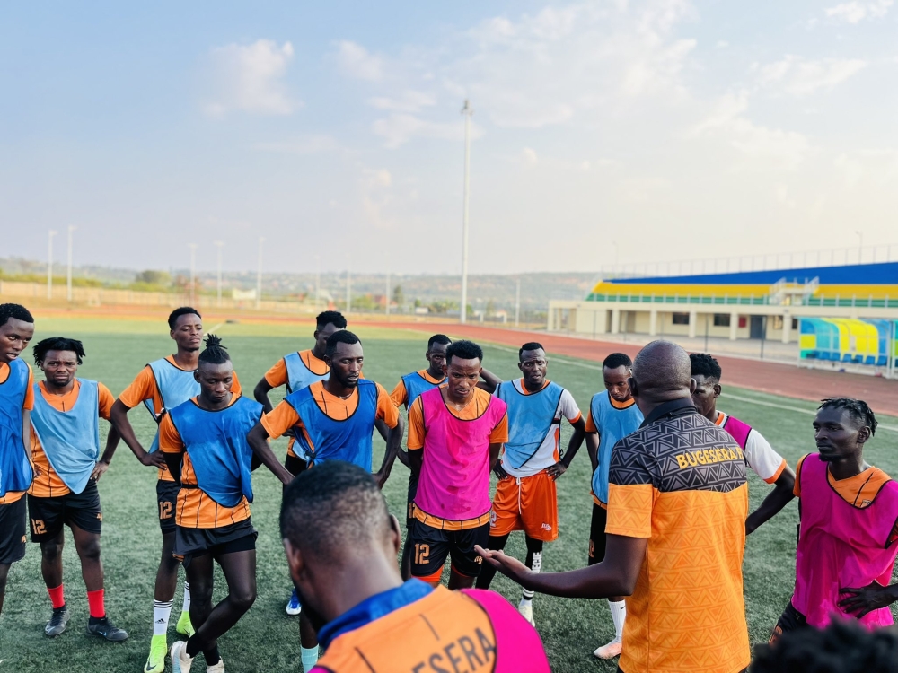 Bugesera FC during a training session on Sunday, August 11. The club has signed eight new players ahead of the forthcoming season.