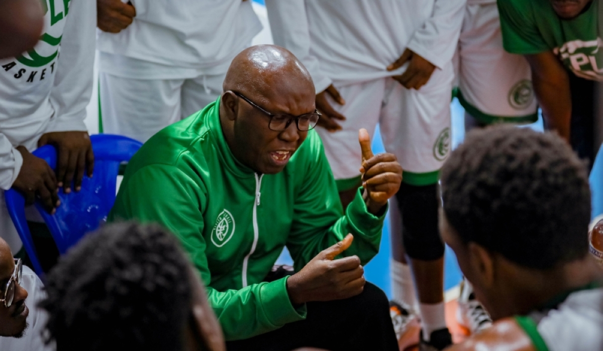 Kepler&#039;s head coach Mandy Juruni gives instructions to his players during a previous game.