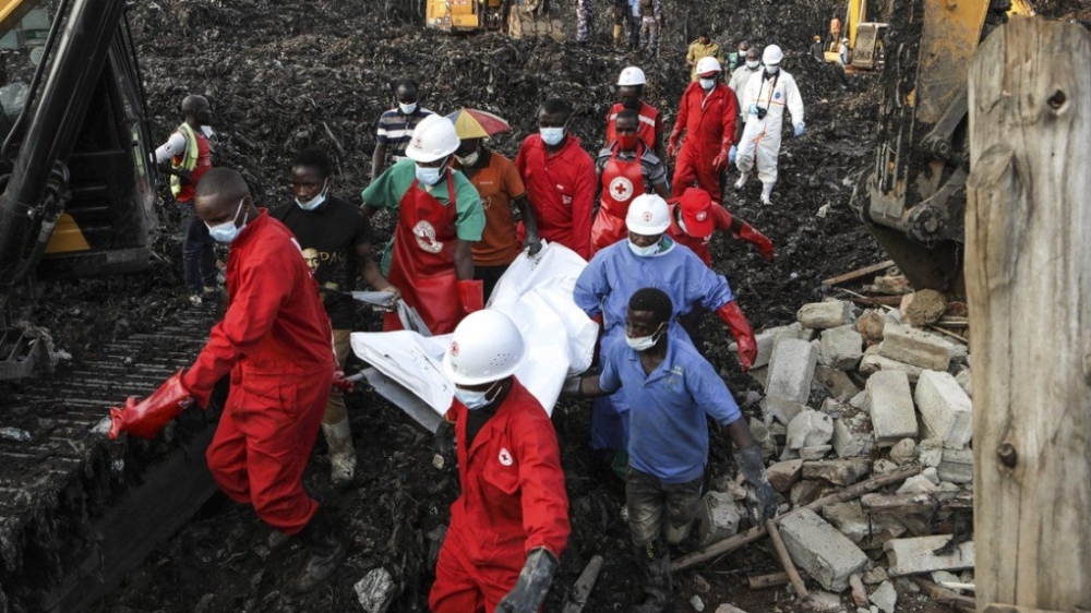 According to the reports over 1,000 affected by garbage dump landslide, death toll rises to 24.