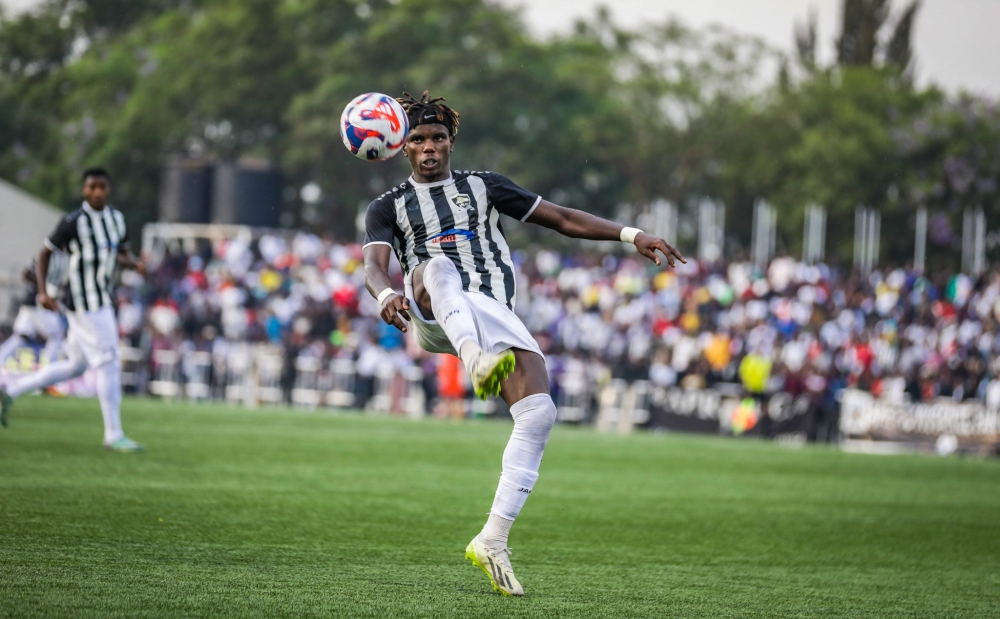 APR FC&#039;s Clement Niyigena during the Super Cup final against Police FC on August 11. APR FC will face off with Tanzania’s Azam FC, August 18 in the preliminary round of the CAF Champions League. Craish Bahizi