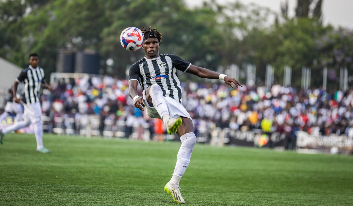 APR FC&#039;s Clement Niyigena during the Super Cup final against Police FC on August 11. APR FC will face off with Tanzania’s Azam FC, August 18 in the preliminary round of the CAF Champions League. Craish Bahizi