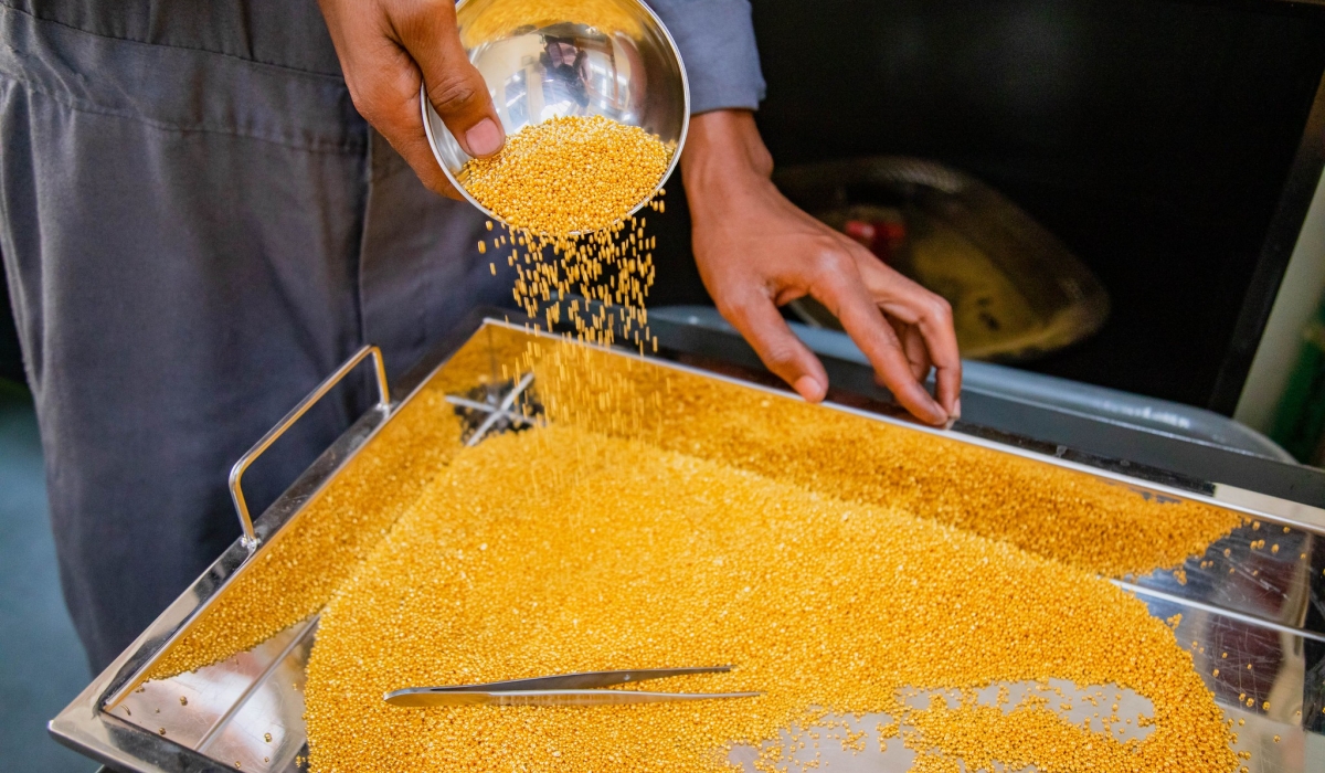 Processed gold at Gasabo Gold Refinery at Kigali Special Economic Zone.File