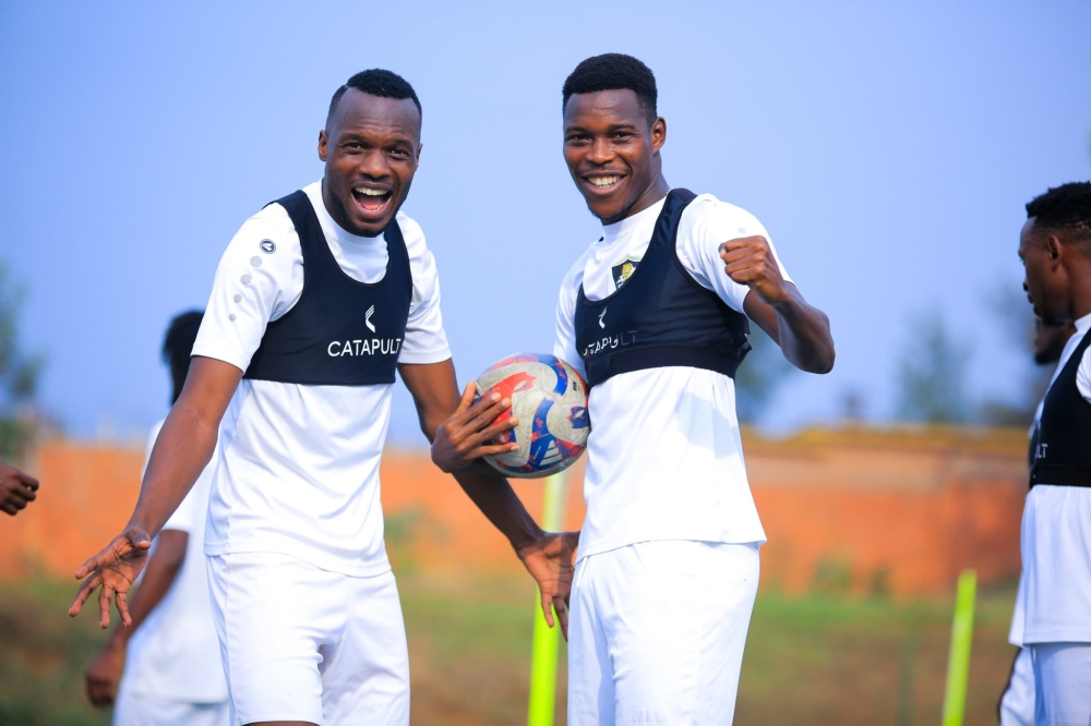 APR FC players during a training session ahead of their match against Tanzania&#039;s AZAM FC on Sunday, August 18.