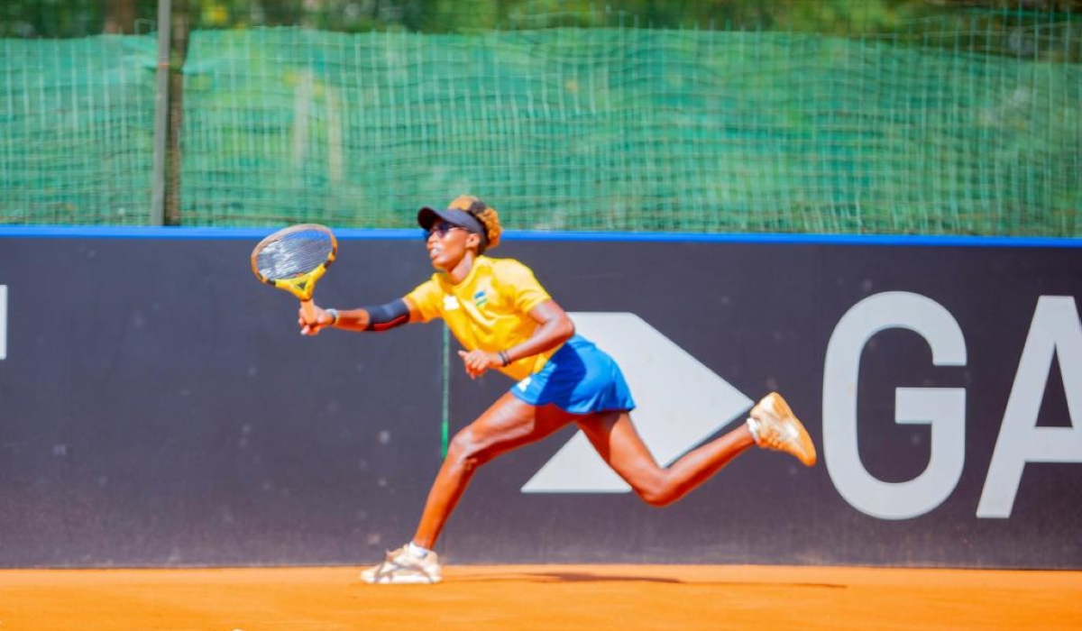 Rwandan representative Olive Tuyisenge in action during the game. She is among players who  headed to Luanda, Angola to compete in the upcoming Kikixi Open Edition 2024. Courtesy