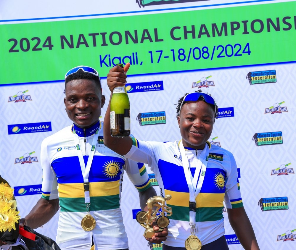 Vainqueur Masengesho (Men&#039;s category) and Diane Ingabire (Women&#039;s category) are champions of National Cycling Championship that took place on Sunday, August 18.