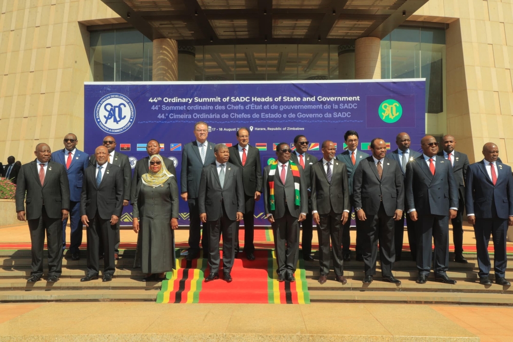 The SADC summit of Heads of State and government took place in the Zimbabwean capital Harare on Saturday, August 18, 2024. Courtesy