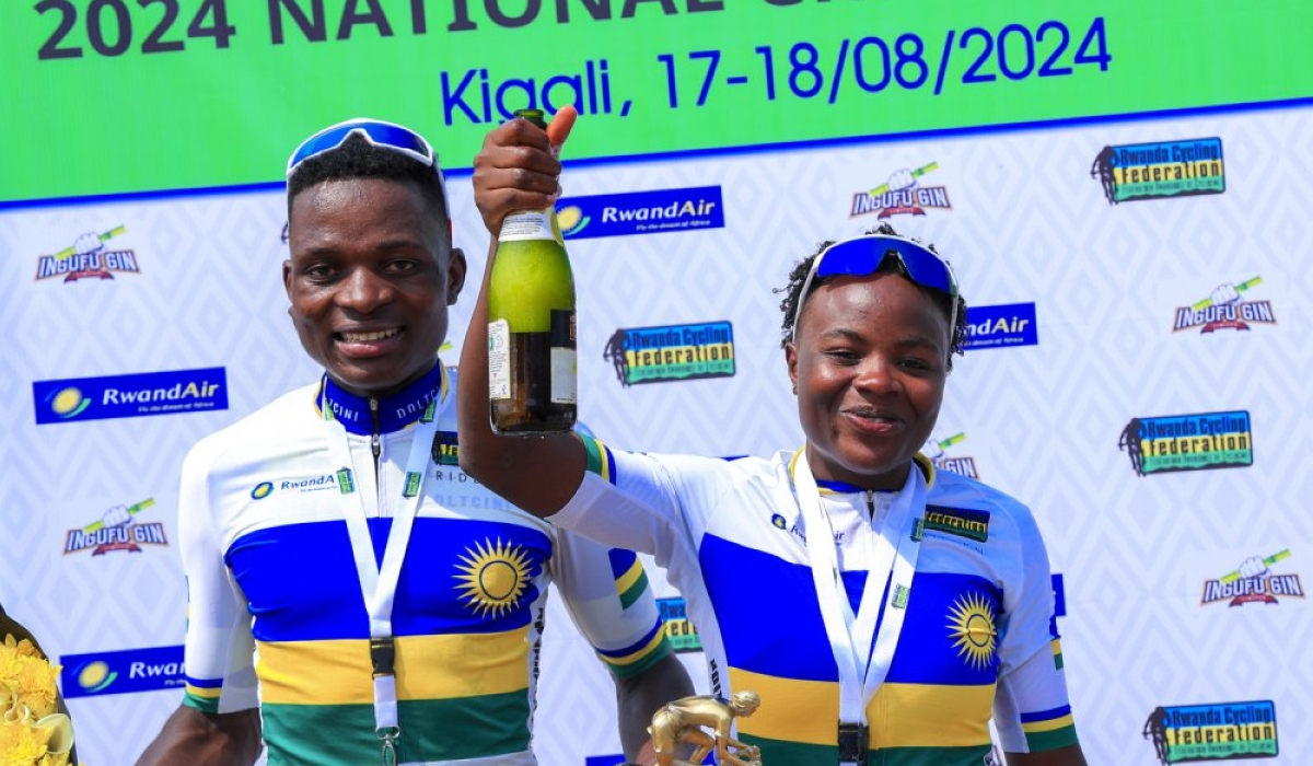 Vainqueur Masengesho (Men&#039;s category) and Diane Ingabire (Women&#039;s category) are champions of National Cycling Championship that took place on Sunday, August 18.