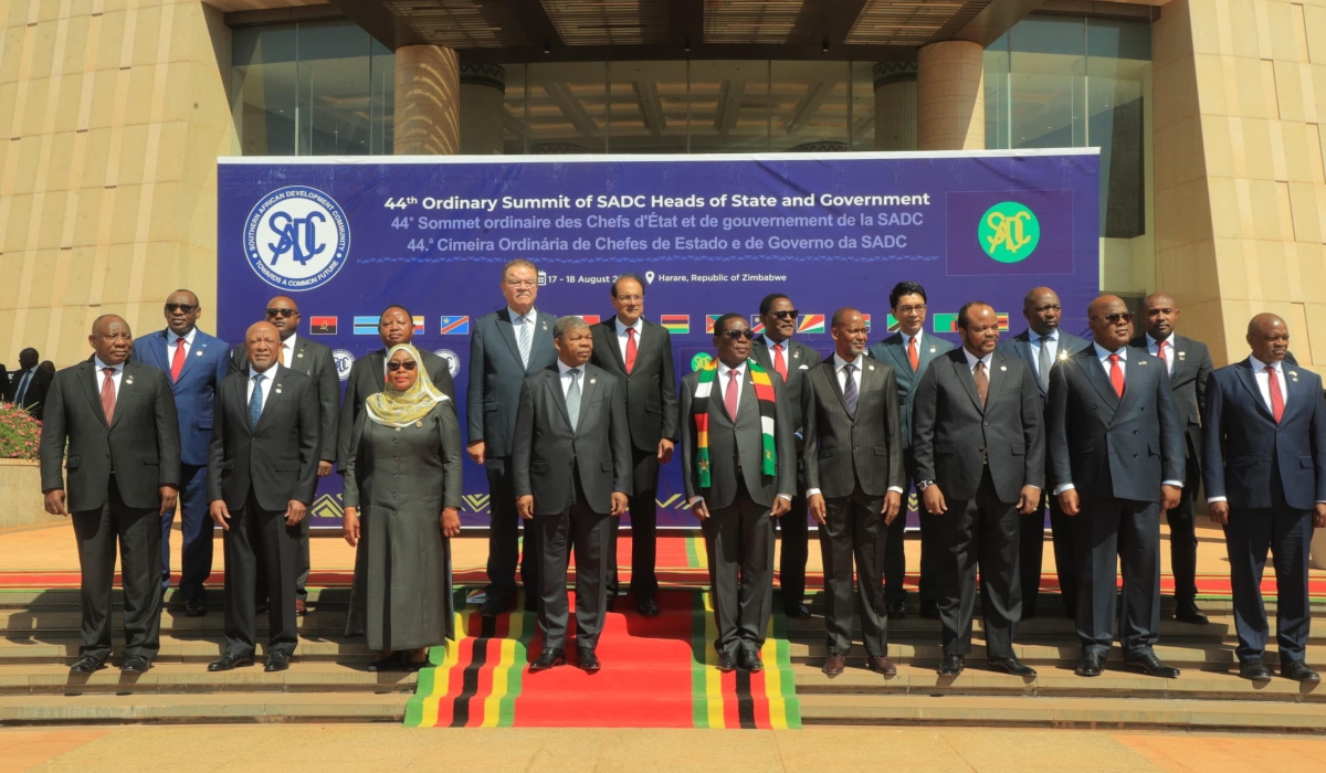 The SADC summit of Heads of State and government took place in the Zimbabwean capital Harare on Saturday, August 18, 2024. Courtesy