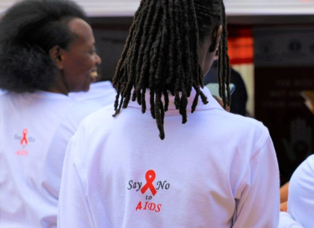 Participants during the event to mark World AIDS Day at Huye Stadium on December 1. Courtesy