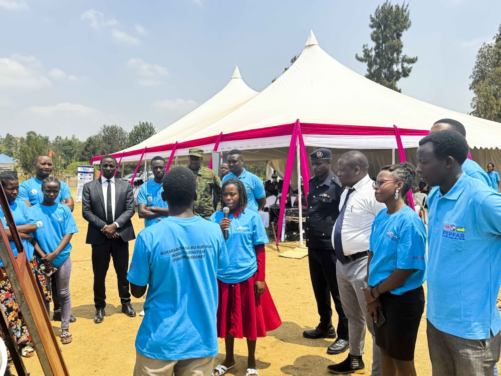 François Xavier Bagnoud (FXB Rwanda) joined the youth of Nyanza District in celebrating International Youth Day (IYD) On August 17.