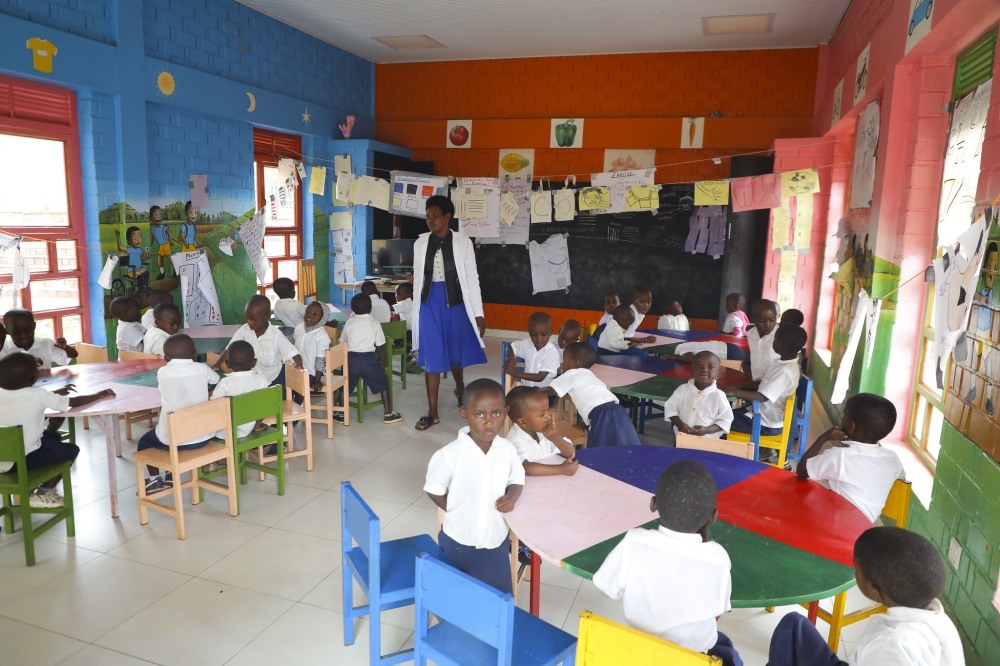 Children at Munini Early Childhood Development Centre in Nyaruguru District. Photo by Craish Bahizi