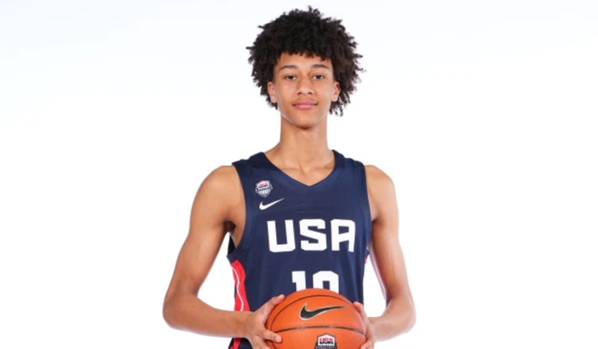 Nate Ament poses for a picture during the USA&#039;s U-18 camp that took place in June. Courtesy