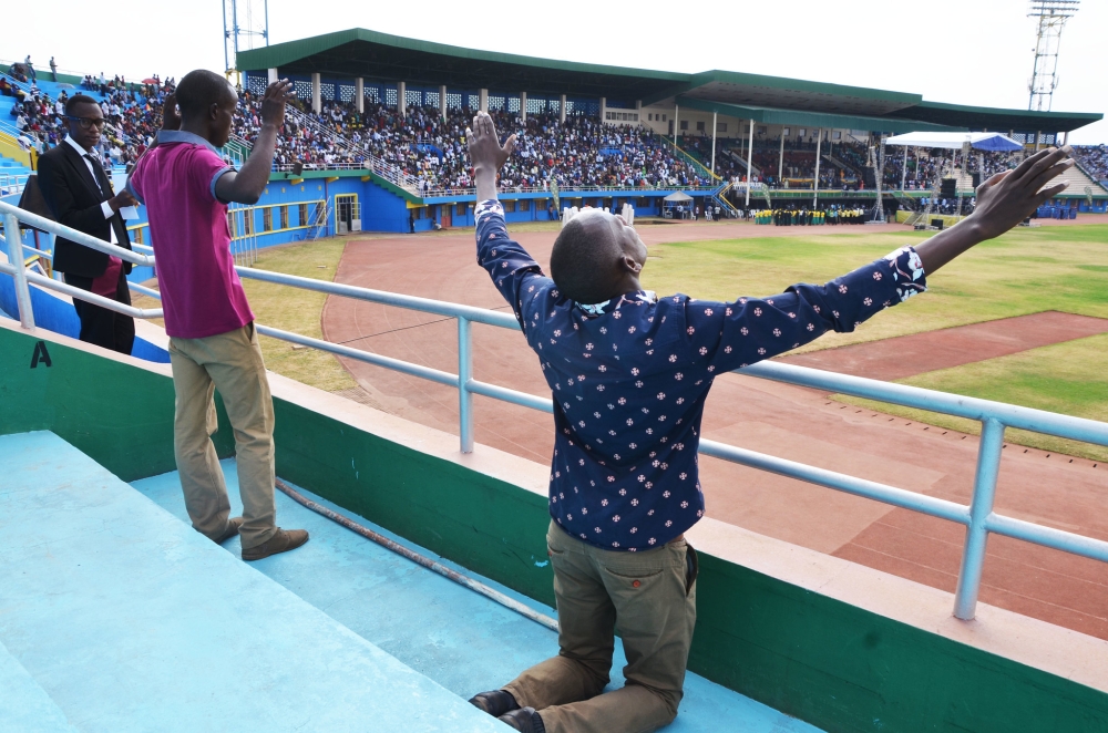 Chrstians from different denominations gather to thank God during Rwanda Shima Imana 2015 at Amahoro National Stadium. Photo by Sam Ngendahimana