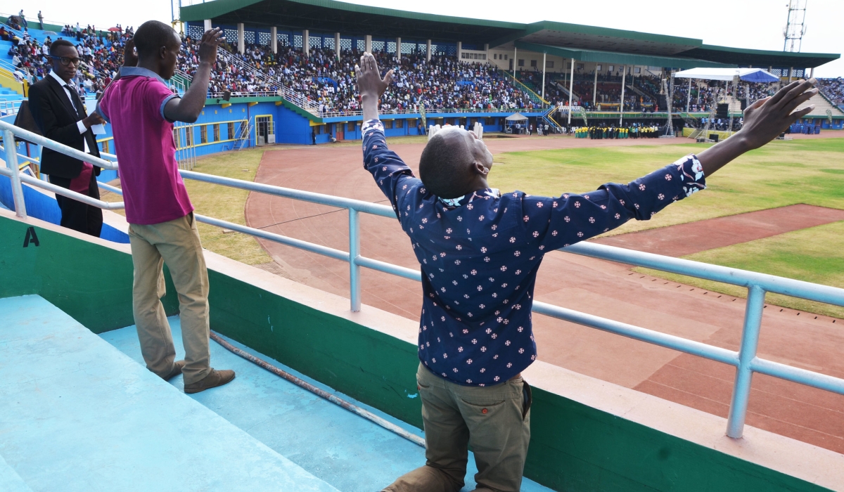 Chrstians from different denominations gather to thank God during Rwanda Shima Imana 2015 at Amahoro National Stadium. Photo by Sam Ngendahimana