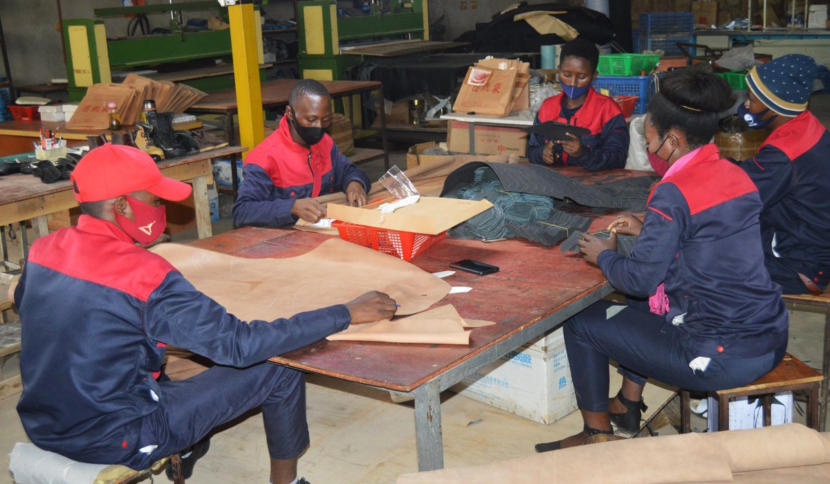 Workers at Kigali Leather Ltd, a factory in Kanzenze, Bugesera District. The government is seeking investors to develop a tannery park in the Bugesera Special Economic Zone