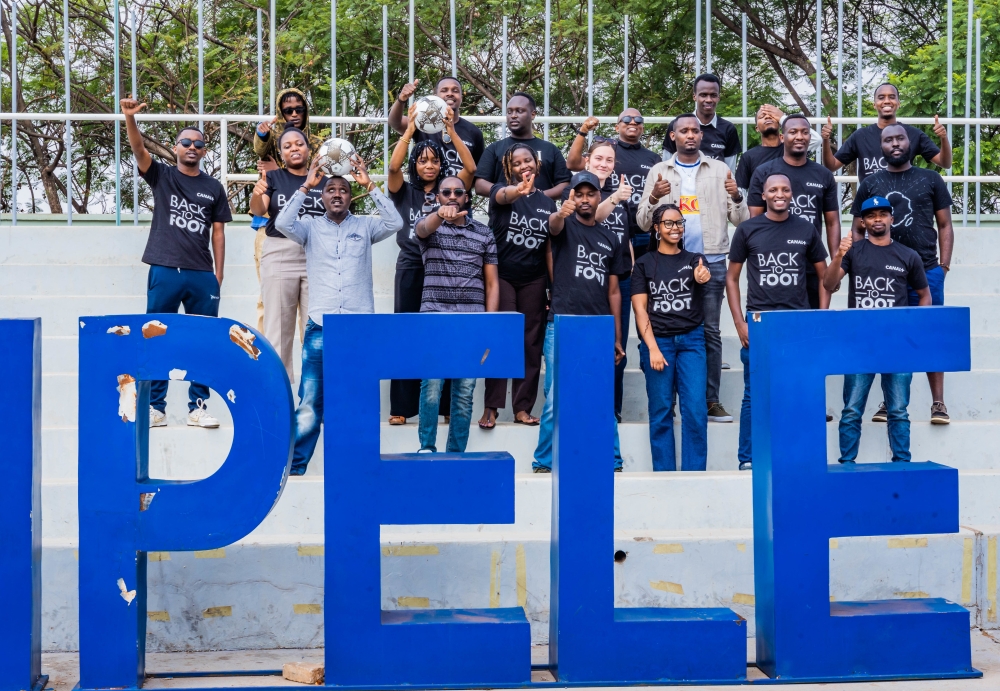 CANAL + officials and participants pose for a group photo at the launch of the promotion on Tuesday.  This promotion is valid until September 22