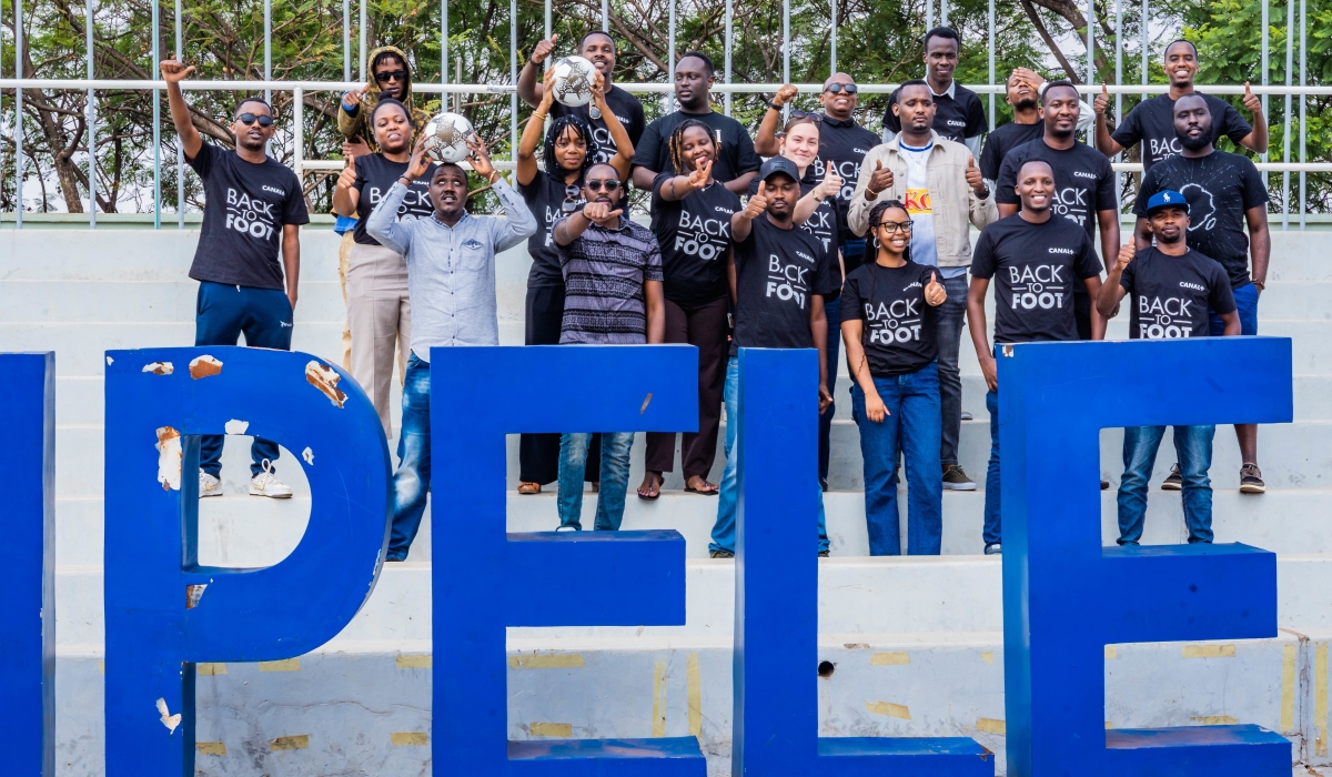 CANAL + officials and participants pose for a group photo at the launch of the promotion on Tuesday.  This promotion is valid until September 22