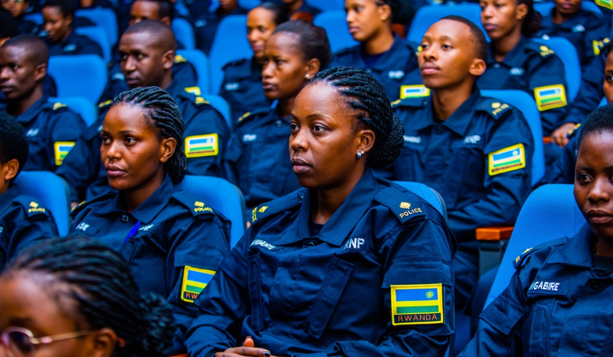 Officers at 13th edition of &#039;Women Police Convention&#039; opened at the General Headquarters in Kacyiru  on Friday, August 30. Courtesy