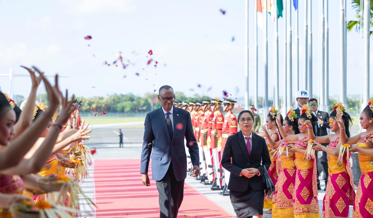 President Paul Kagame arrives in Bali, Indonesia for  the 2nd Indonesia-Africa Forum, on Sunday, September 1. Photos by Village Urugwiro