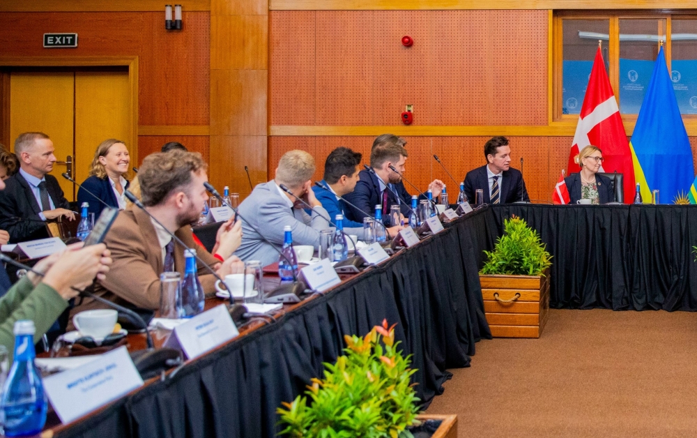 Members of the Danish delegation during a meeting with members of the Ministry of Foreign Affairs in Kigali, on September 27, 2023. Courtesy