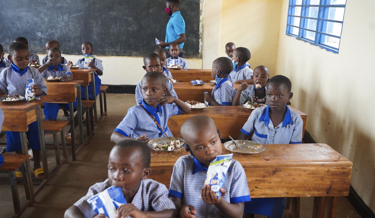 Rwandans in Angola raise funds for DusangireLunch campaign that aims at supporting schoolfeeding. Courtesy