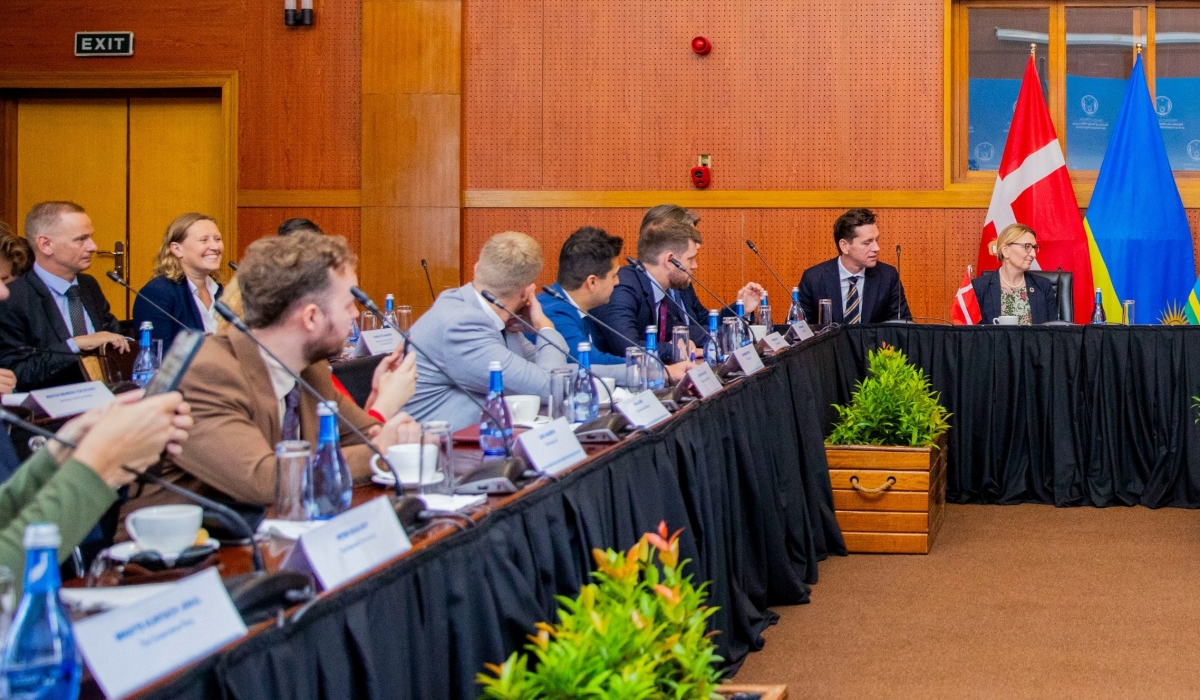 Members of the Danish delegation during a meeting with members of the Ministry of Foreign Affairs in Kigali, on September 27, 2023. Courtesy