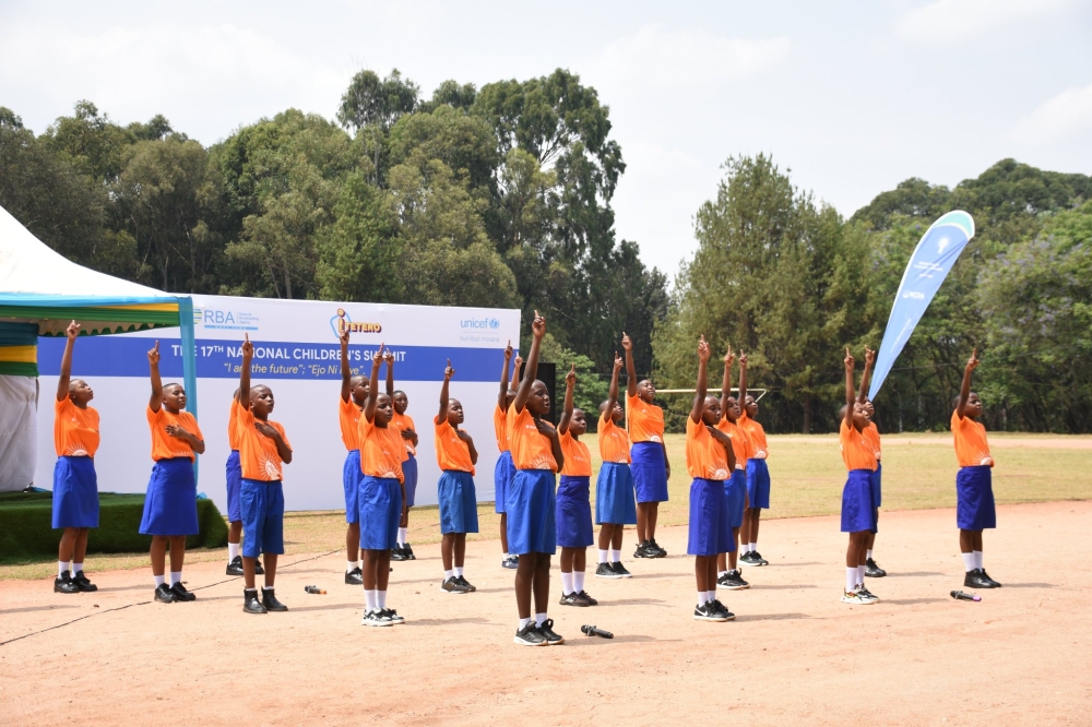 Some of the children that attended the national conference take part in sports. Courtesy