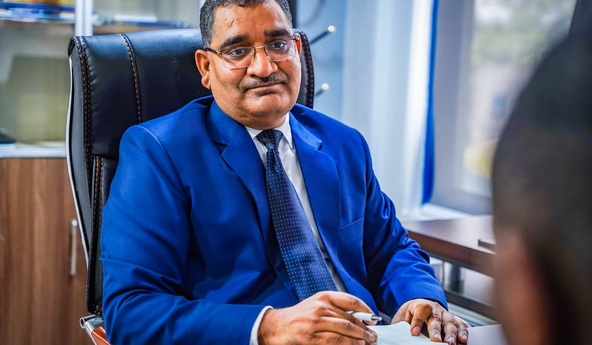 Mangesh Verma,  Cimerwa’s Chief Executive Officer during the interview with The New Times in Kigali on Monday, September 2. Photo by Craish Bahizi