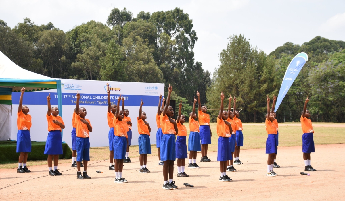 Some of the children that attended the national conference take part in sports. Courtesy