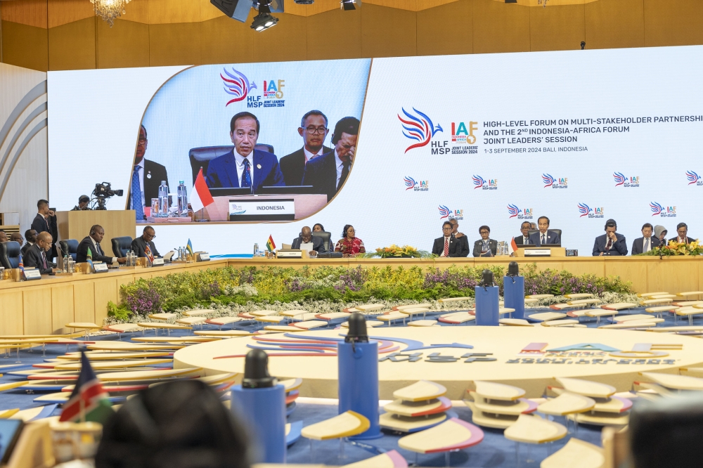 Delegates during the second Indonesia-Africa Forum in Bali, Indonesia on Monday, September 2. Photo by Village Urugwiro