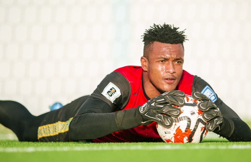 National team goalkeeper Fiacre Ntwari during a training session in Libya ahead of Rwanda&#039;s match against Libya at  the June 11 Stadium on Wednesday, Septembre 4. Courtesy