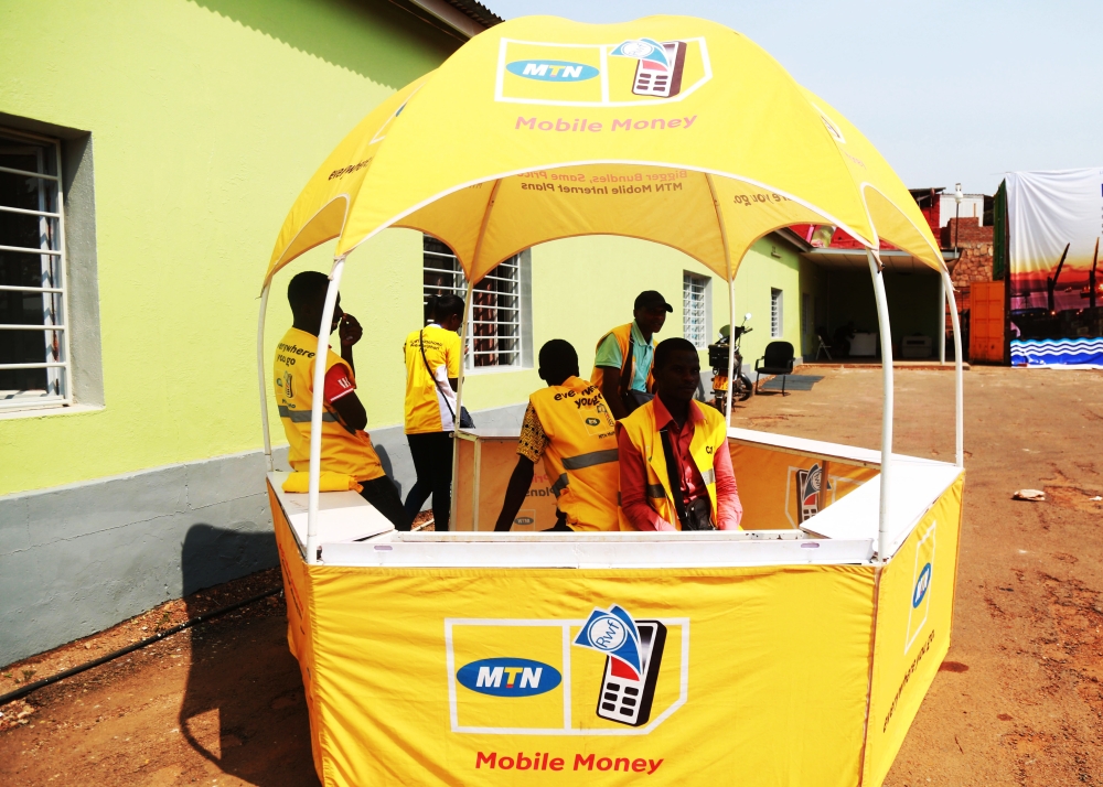 Mobile money agents in Kigali. A cross section of people took to social media platforms to share their frustration after failed payments or transfers of money from bank accounts to MoMo on Tuesday, September 3. Photo: File.