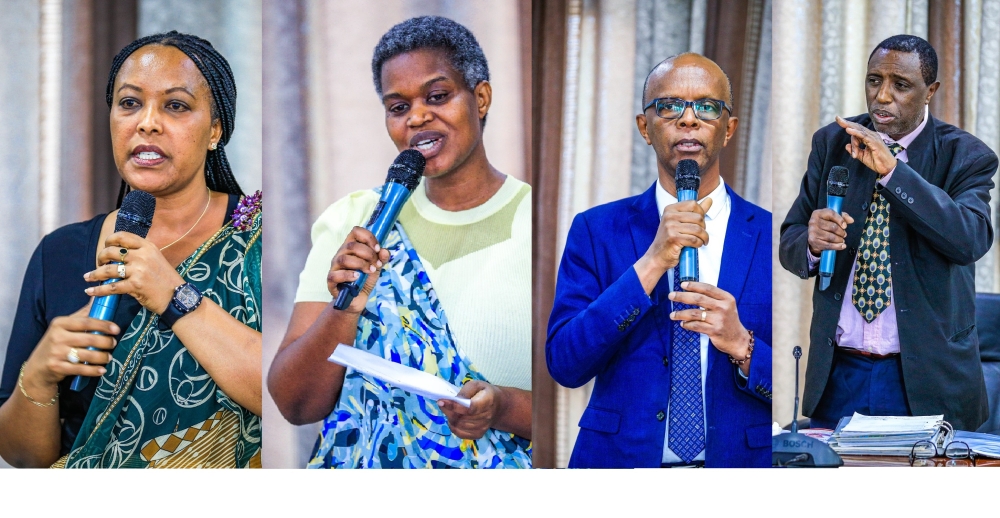 (L-R) Four candidates; Esperance Nyirasafari,  Hellen Katushime, Pravda Mfurankunda and Edi-Jones Nkubito. All photos by Craish Bahizi