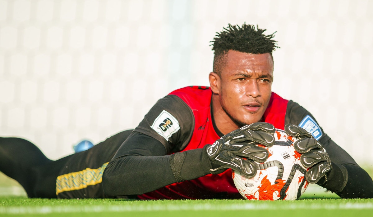 National team goalkeeper Fiacre Ntwari during a training session in Libya ahead of Rwanda&#039;s match against Libya at  the June 11 Stadium on Wednesday, Septembre 4. Courtesy