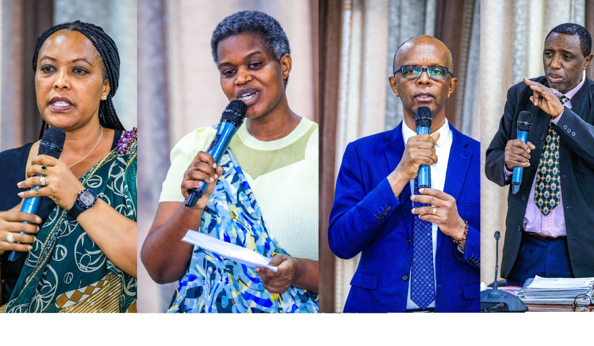 (L-R) Four candidates; Esperance Nyirasafari,  Hellen Katushime, Pravda Mfurankunda and Edi-Jones Nkubito. All photos by Craish Bahizi