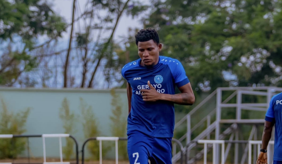 Police FC striker Peter Agblevor during a training session. Agblevor is now back to full action after six months on the sidelines.