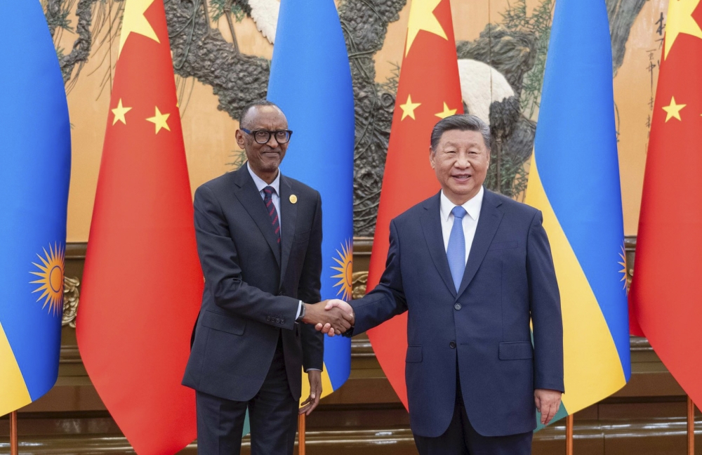 President Paul Kagame meets with his Chinese counterpart President Xi Jinping during a bilateral meeting on the sidelines of Forum on China-Africa Cooperation (FOCAC) summit in Beijing on Thursday, September 5.