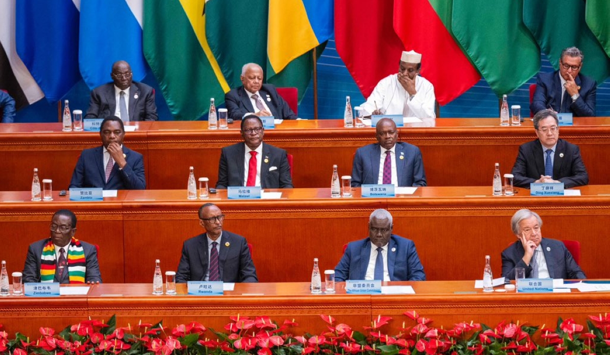 President Kagame and leaders from the continent and from China during the opening ceremony of the 2024 Forum on China-Africa Cooperation (FOCAC) Summit on  September 5. Photos Village Urugwiro