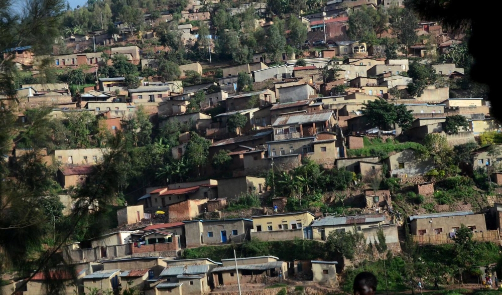 A segment of a residential hotspot identified as a high risk zone in Gatsata. These hotspots include Gatsata, Jabana, Nduba, Kimisagara, Nyakabanda, Kigali, and Mageragere sectors, as well as areas near wetlands. File