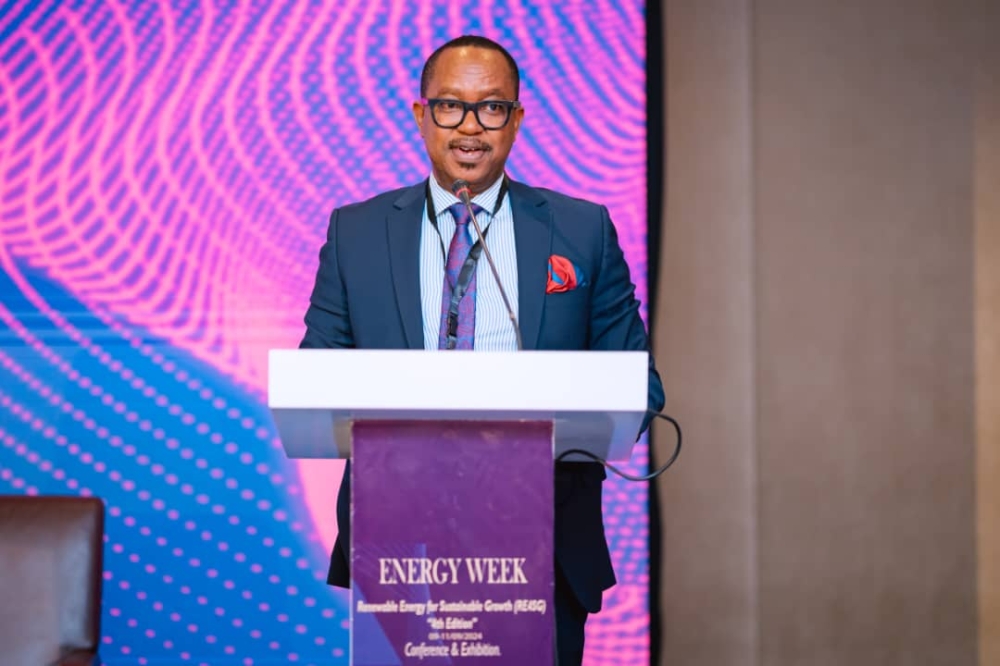 EPD Executive Chairman Ivan Twagirishema delivers remarks as the institution  celebrates its ten year anniversary  on Monday, September 9. Photos by Craish Bahizi