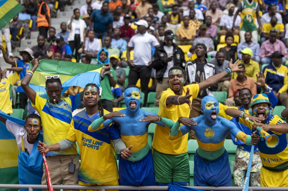 Amavubi supporters during the second half