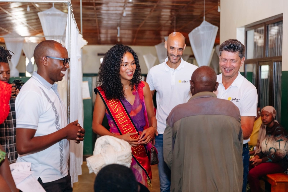 The Belgian-Rwandan beauty queen and model, who arrived in the country on Sunday