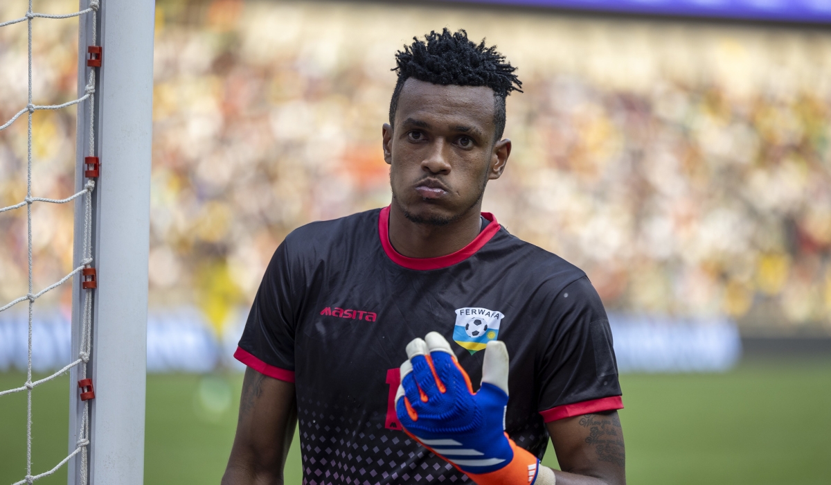 Amavubi goalkeeper Fiacre Ntwari after a goalless draw against Nigeria. Photos by Olivier Mugwiza