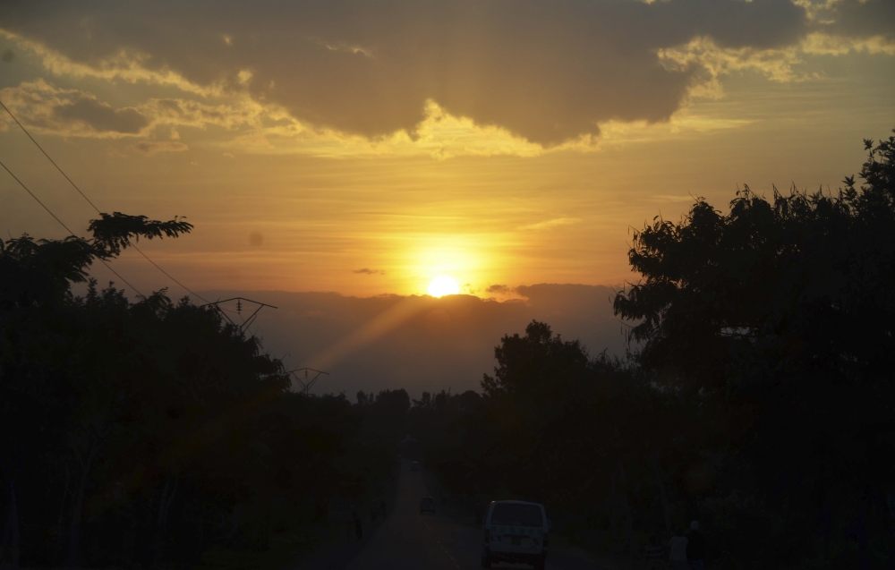 A picturesque view  of the sunset photographed from Kayonza District. Photo by Sam Ngendahimana