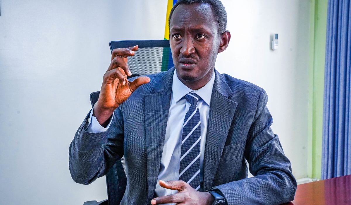 Ivan Murenzi, the Director General of the National Institute of Statistics of Rwanda speaks to The New Times during the interview on on August 29, 2024. Photos by Craish Bahizi