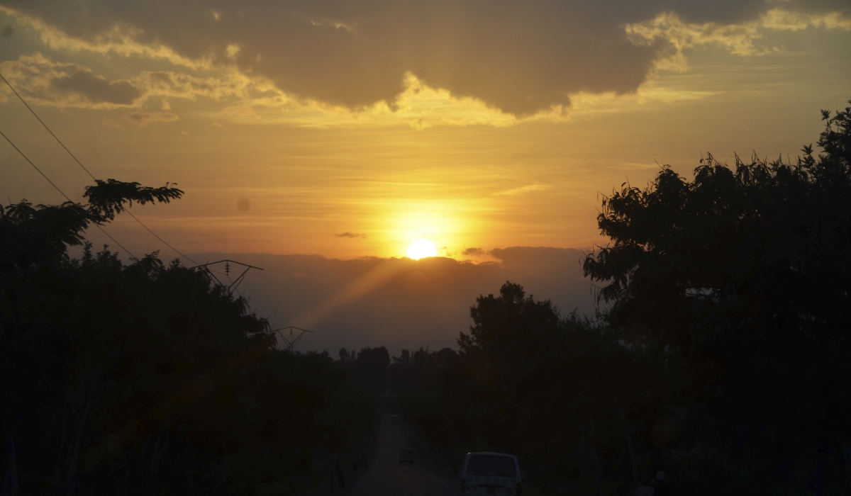 A picturesque view  of the sunset photographed from Kayonza District. Photo by Sam Ngendahimana