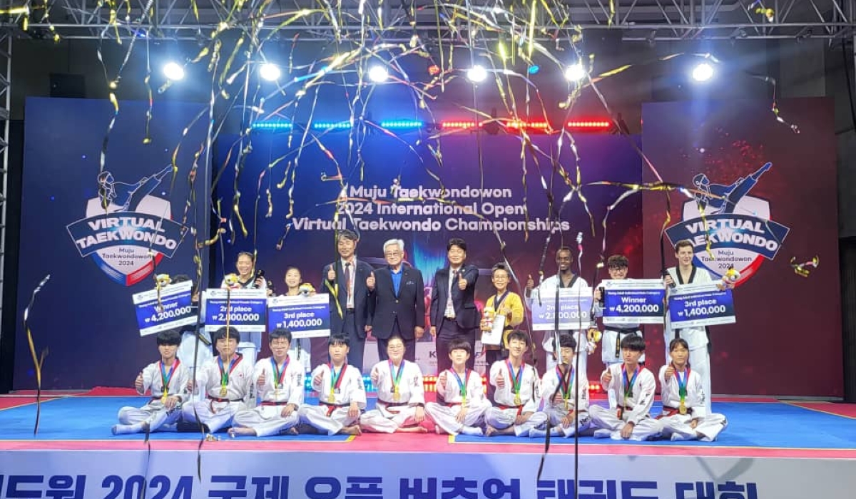 Rwanda’s Taekwondo athletes  won medals at the just-concluded 2024 World Taekwondo Octagon Diamond Game held in Muju, South Korea. Courtesy