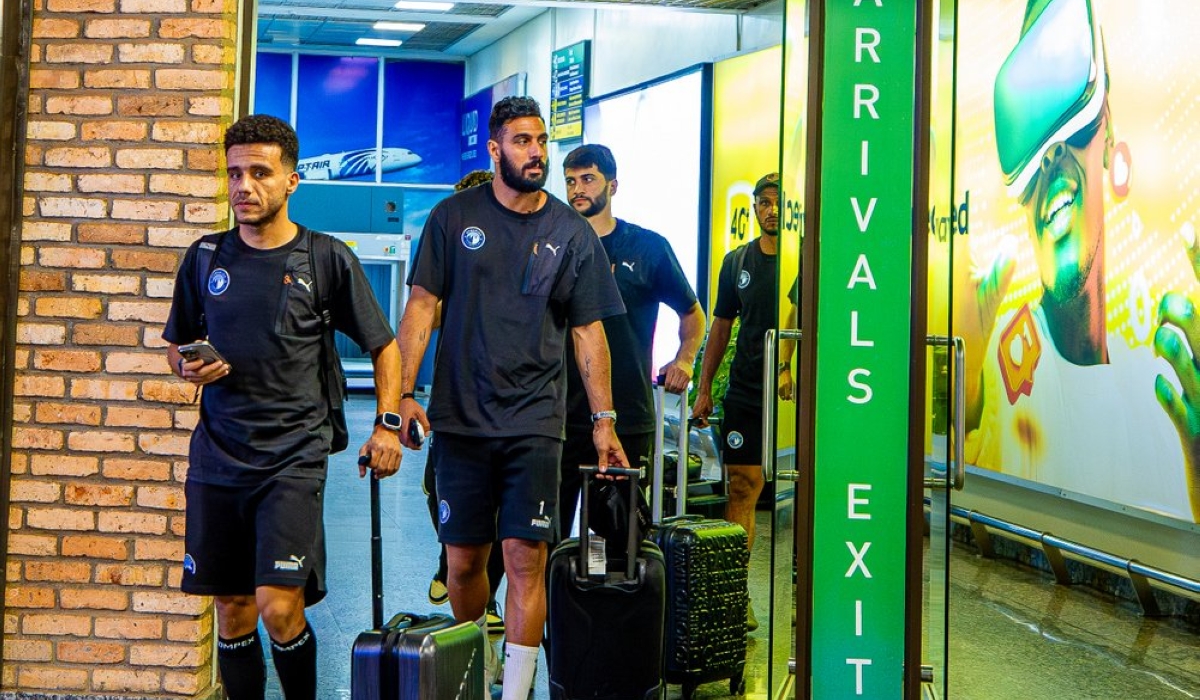 Egyptian powerhouse Pyramids arrived in Kigali on Wednesday evening ahead of their CAF Champions League second round first leg clash with APR FC on Saturday, September 14-Photo by IGIHE