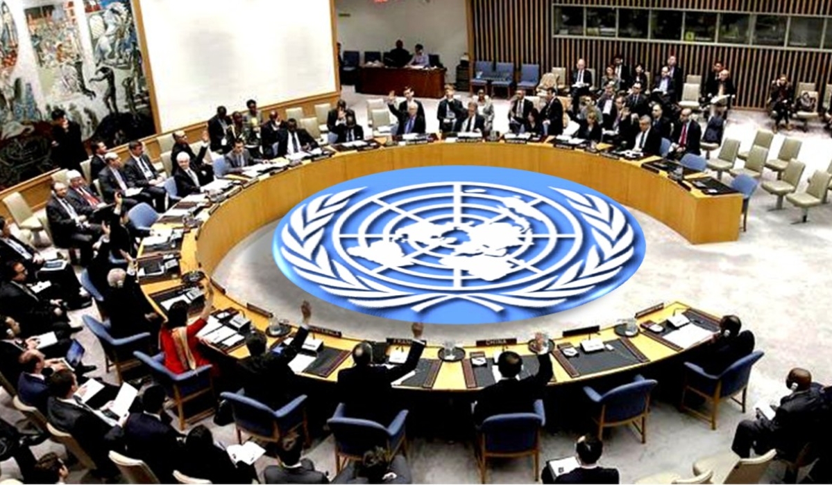 Members of the United Nations Security Council during a meeting.